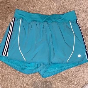 Blue workout shorts